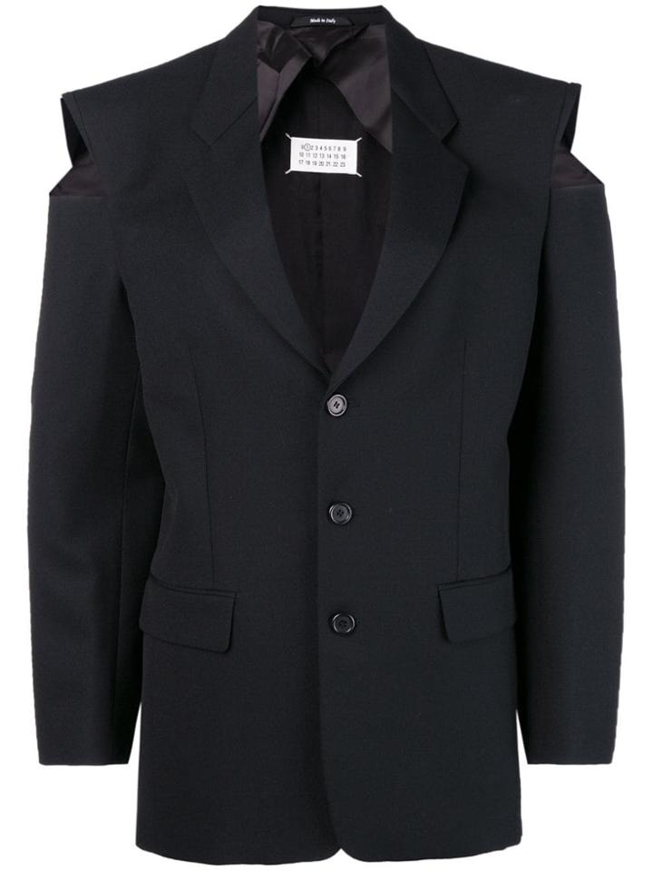 Maison Margiela Cut-out Shoulder Blazer - Black