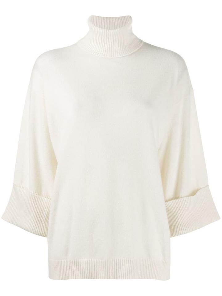 P.a.r.o.s.h. Wide Sleeve Jumper - White