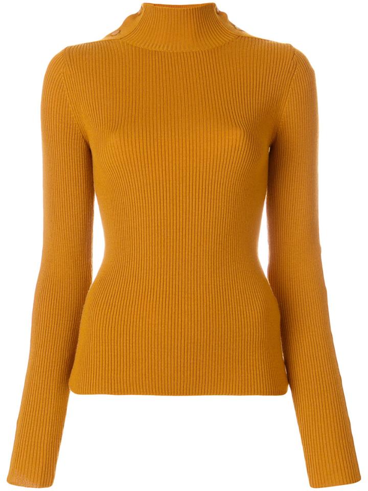 Preen By Thornton Bregazzi Trixie Knit Jumper - Yellow & Orange