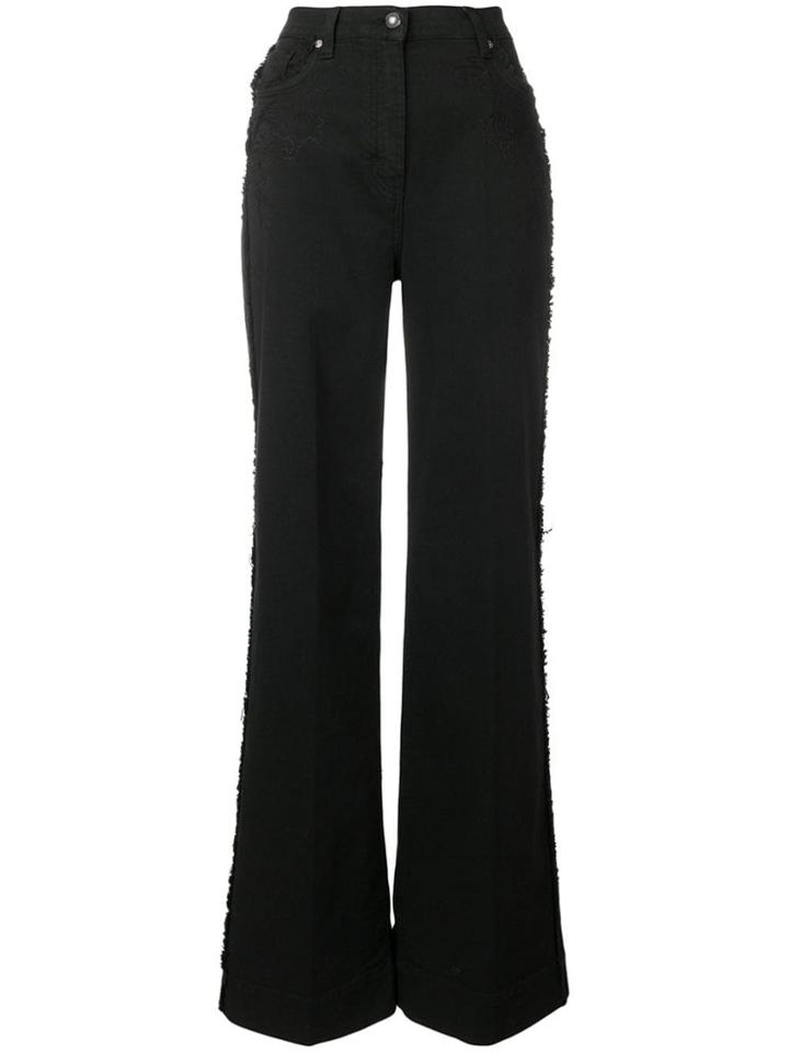 Etro High Waist Distressed Jeans - Black