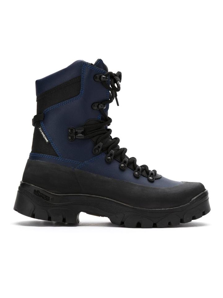 À La Garçonne Leather Boots - Blue