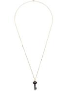 Kristin Hanson Diamond Detail Key Necklace - Black