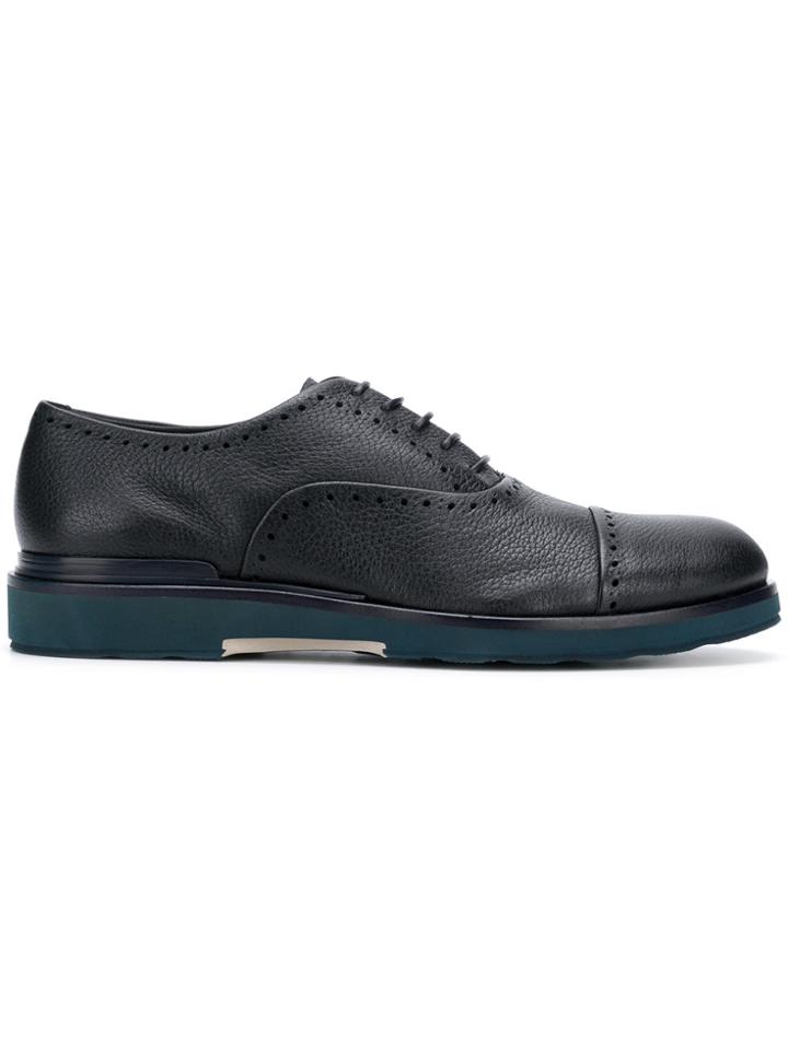 Giorgio Armani Contrast Sole Brogues - Blue