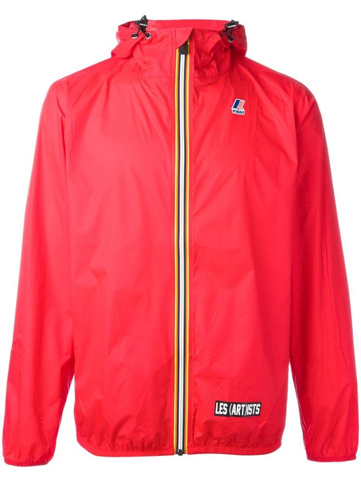 Les (art)ists 'claude' Windbreaker, Men's, Size: Large, Red, Polyimide