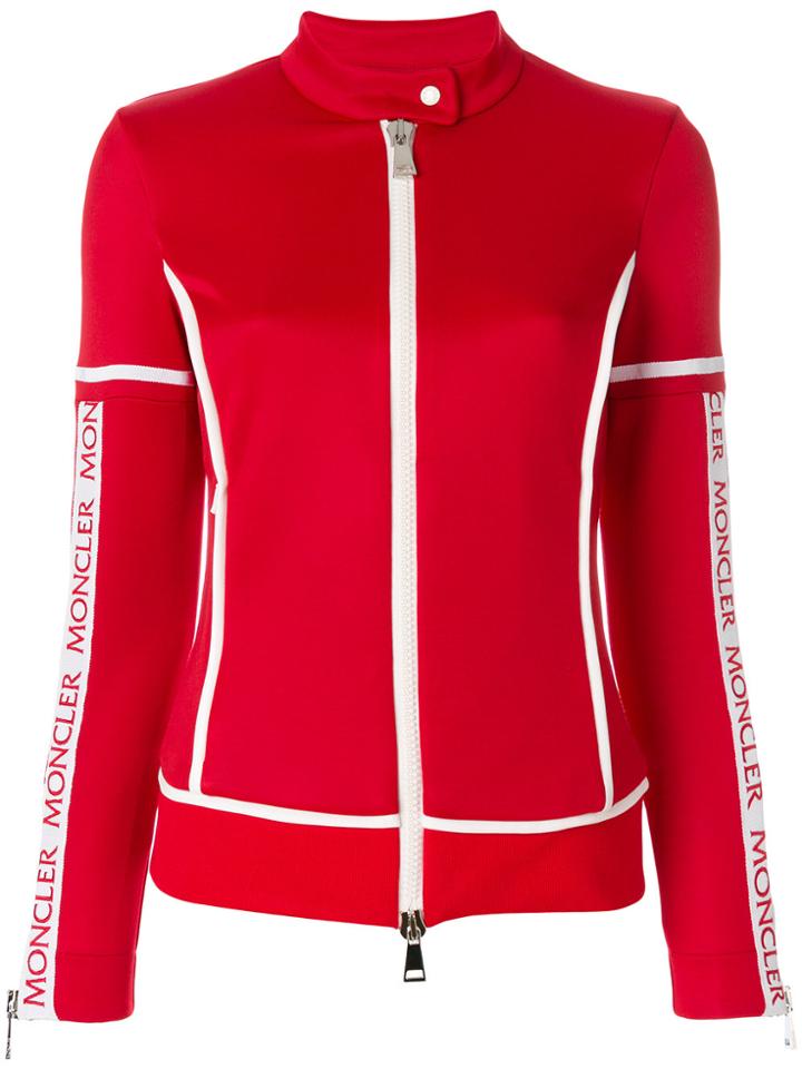 Moncler Panelled Fitted Jacket - Red