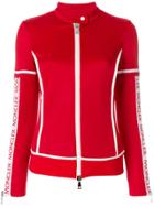 Moncler Panelled Fitted Jacket - Red