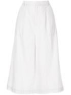 Sea Cropped Trousers - White