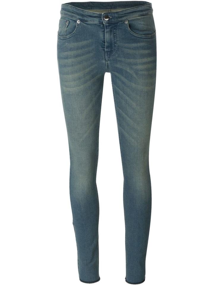 Mm6 Maison Margiela Skinny Jeans, Women's, Size: 42, Blue, Cotton/polyester/spandex/elastane