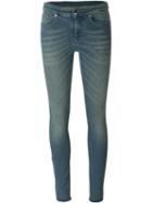 Mm6 Maison Margiela Skinny Jeans, Women's, Size: 42, Blue, Cotton/polyester/spandex/elastane
