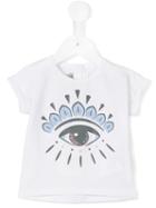 Kenzo Kids - Eye Print T-shirt - Kids - Cotton/spandex/elastane - 6 Mth, Infant Girl's, White