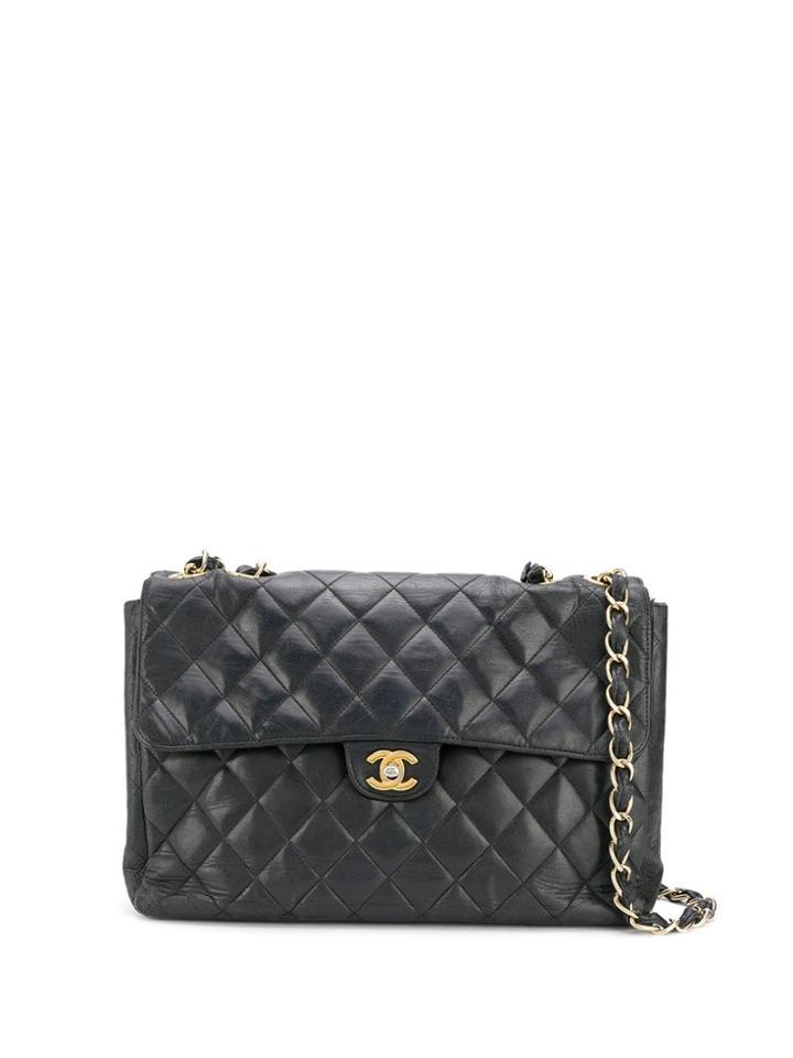 Chanel Pre-owned Flap Shoulder Bag - Black