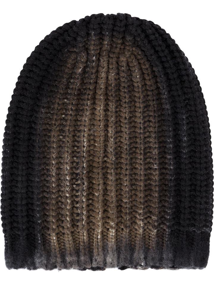 Avant Toi - Ribbed Beanie - Men - Cashmere/merino - One Size, Grey, Cashmere/merino