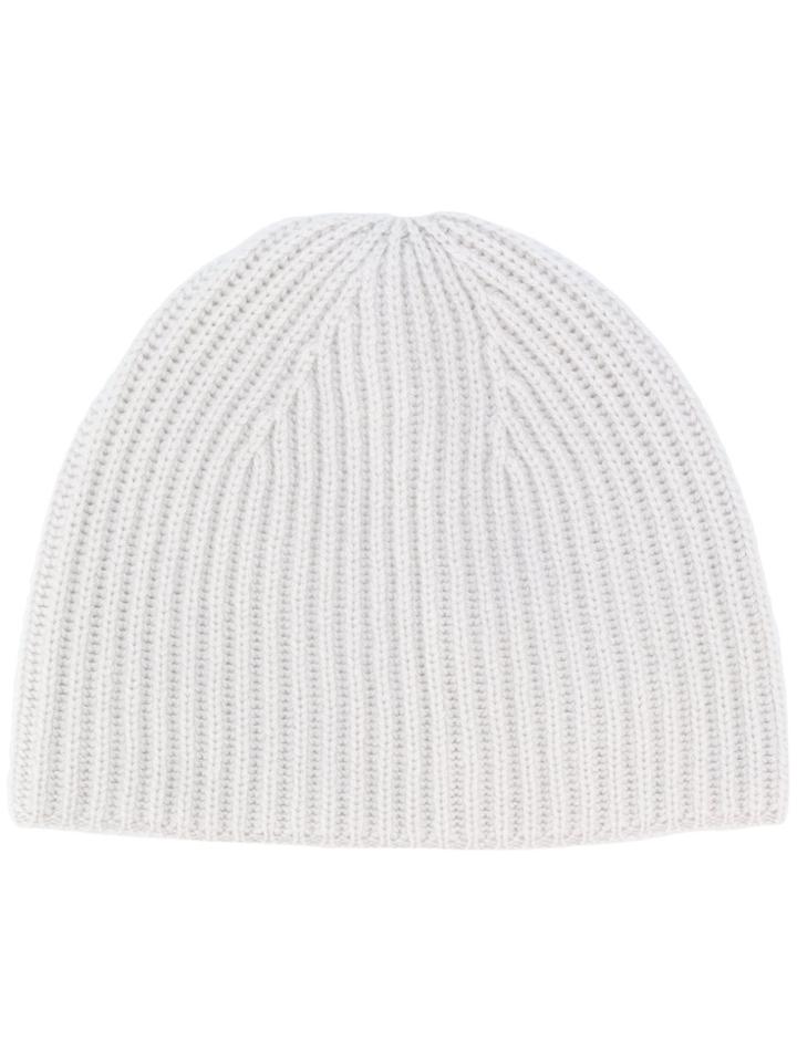 Gentry Portofino Ribbed Knit Beanie - Nude & Neutrals