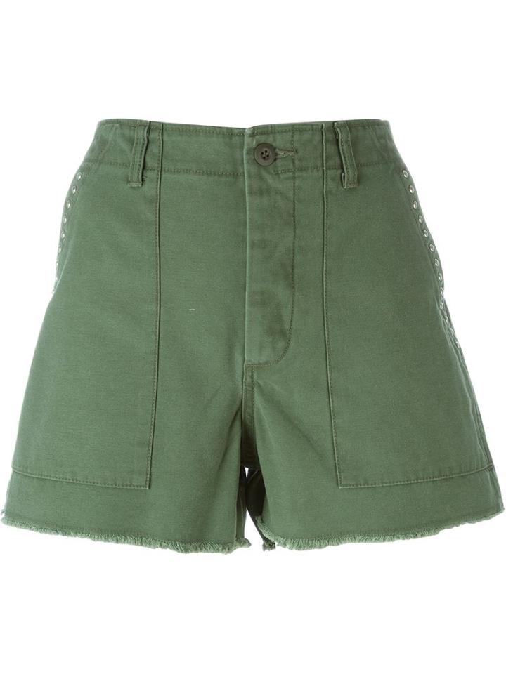 Saint Laurent Studded Army Shorts