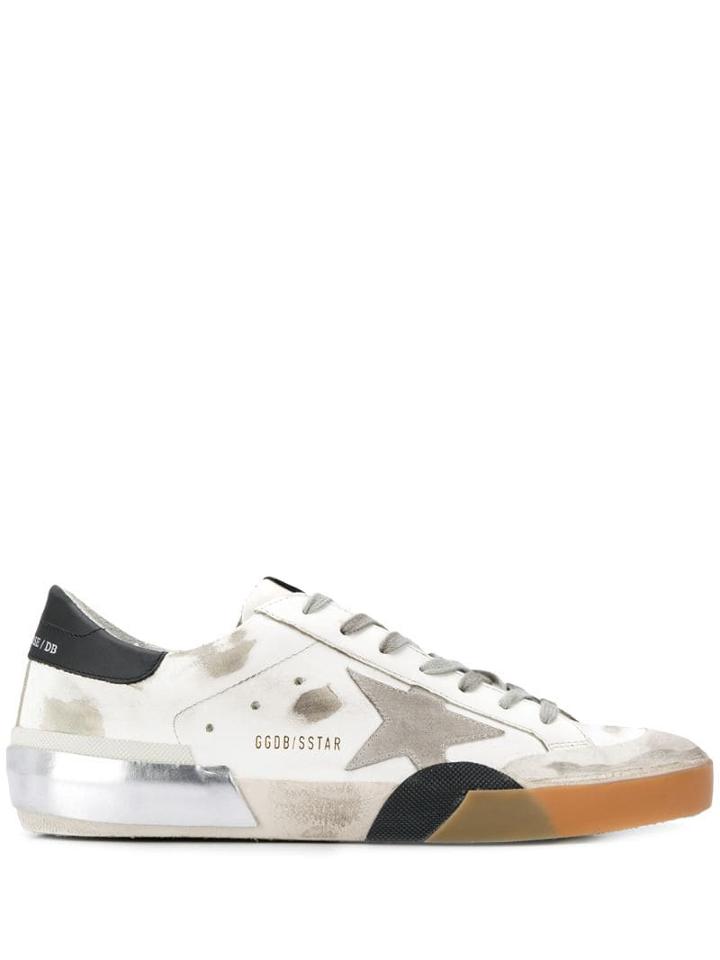 Golden Goose Superstar Worn-effect Sneakers - White