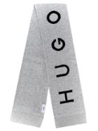 Boss Kids Logo Knitted Scarf - Grey