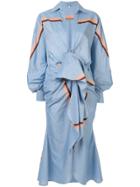 Johanna Ortiz Cocoa Beach Shirt Dress - Blue