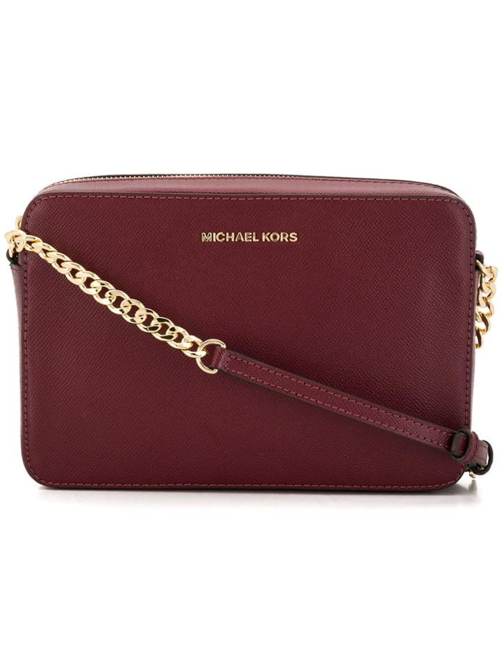 Michael Michael Kors Jet Set Crossbody Bag - Red