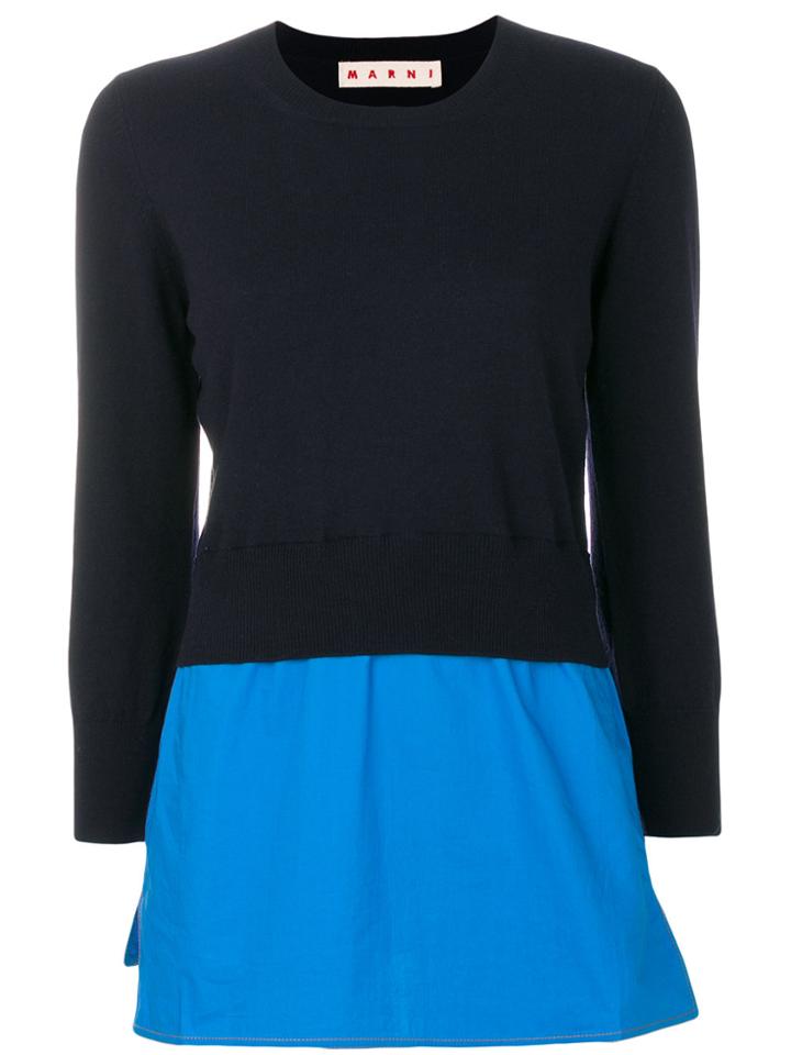 Marni Layered Pullover - Blue