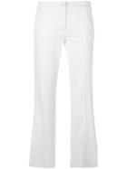 Dorothee Schumacher Cropped Pants, Women's, Size: 4, White, Cotton/spandex/elastane