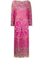 Etro Floral Paisley Maxi Dress - Pink