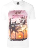 Ea7 Emporio Armani - Summer Print T-shirt - Men - Cotton - Xxl, White, Cotton