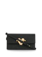 Prada Heart Plaque Cross Body Bag - Black