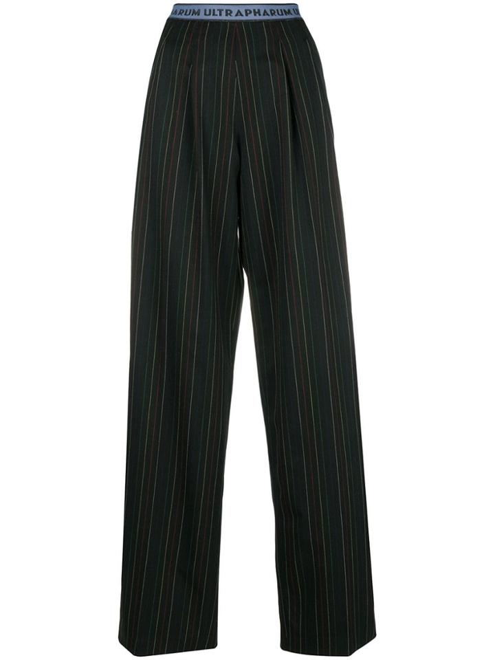 Marco De Vincenzo 'ultrapharum' Pinstripe Trousers - Black