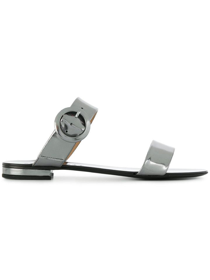 Marc Ellis Open-toe Buckle Sandals - Grey