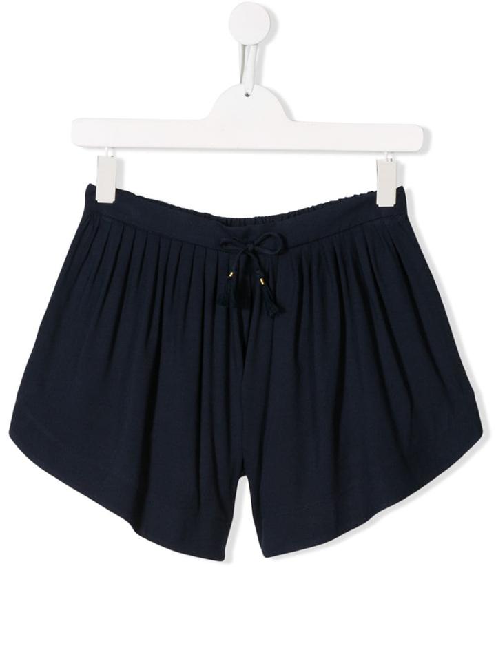 Chloé Kids Elasticated Waist Shorts - Blue