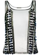 L'autre Chose Studded Detail Top - Black
