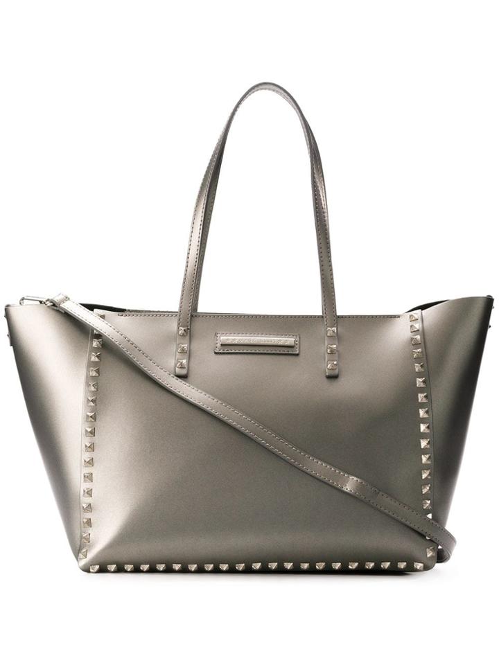 Marc Ellis Chrissy Studded Tote Bag - Silver
