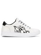 Plein Sport Low-top Tiger Sneakers - White
