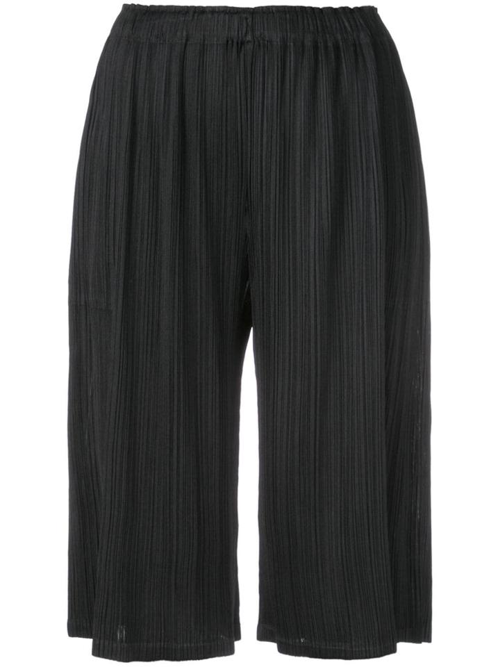 Pleats Please By Issey Miyake Classic Culottes - Black