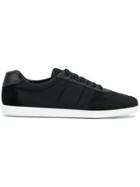 Prada Low Top Paneled Sneakers - Black