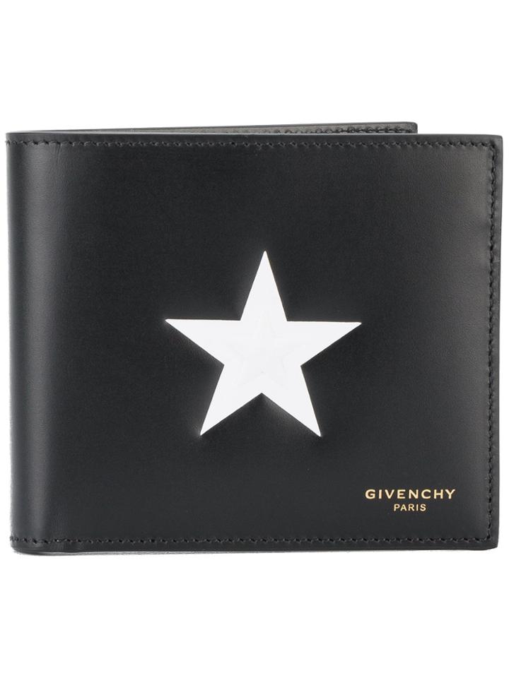 Givenchy Star Motif Billfold Wallet - Black