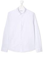 Paolo Pecora Kids Long-sleeve Fitted Shirt - White