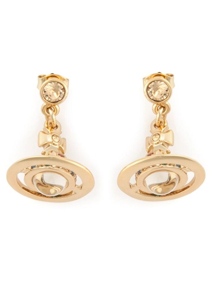 Vivienne Westwood Orb Earrings, Women's, Metallic, Brass