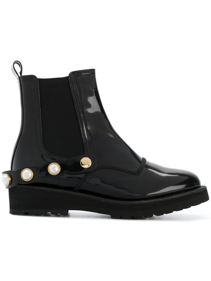 Suecomma Bonnie Strap Detail Boots - Black