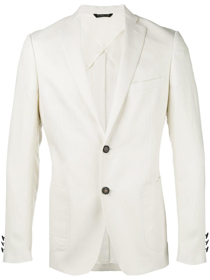 Tonello - Double Button Blazer - Men - Linen/flax/virgin Wool - 50, Nude/neutrals, Linen/flax/virgin Wool