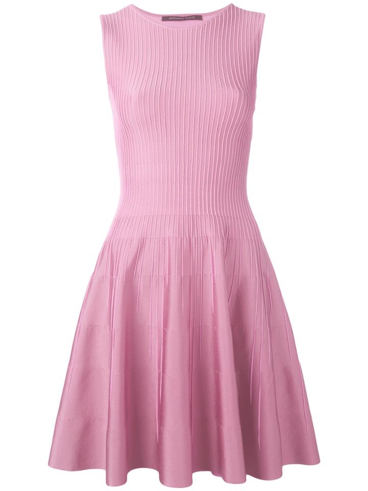 Antonino Valenti Skater Dress - Pink & Purple