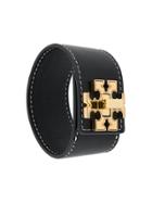 Tory Burch Double T Band Bracelet - Black
