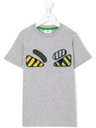 Fendi Kids - Bag Bugs T-shirt - Kids - Cotton - 4 Yrs, Grey