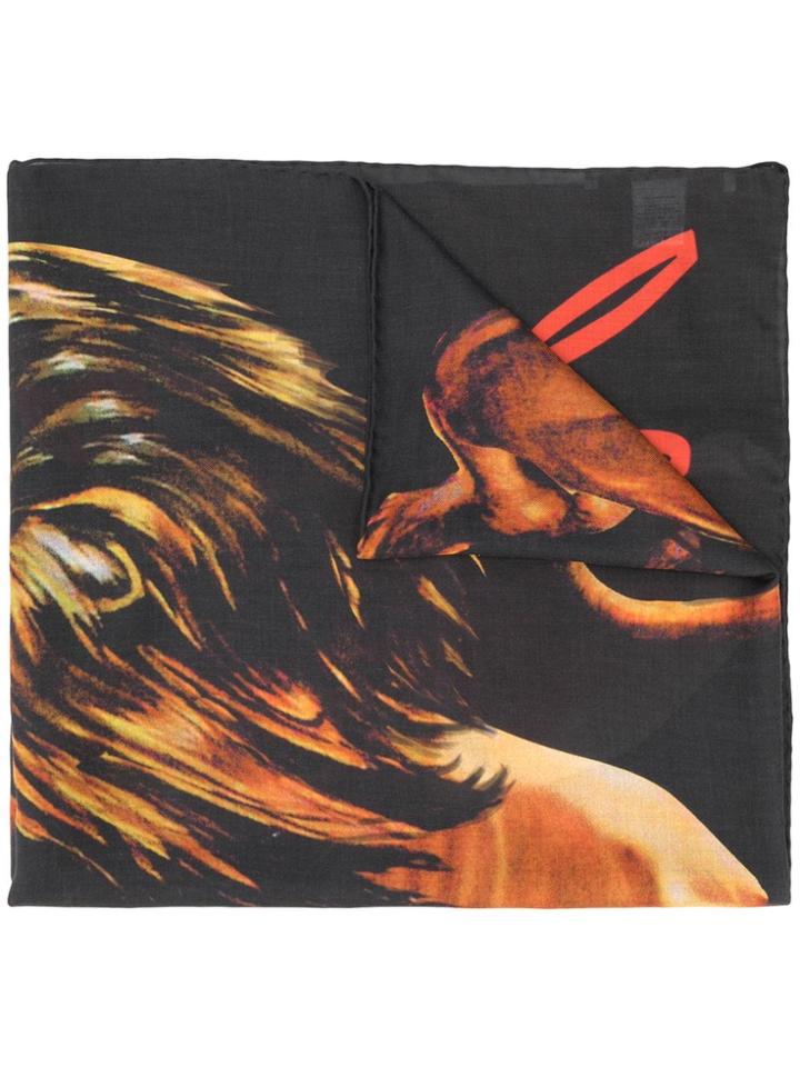 Givenchy Lion Print Scarf - Black