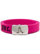 Adaptation Logo Buckle Belt - Pink & Purple