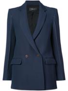 Derek Lam Blazer With Topstitch Detail - Blue
