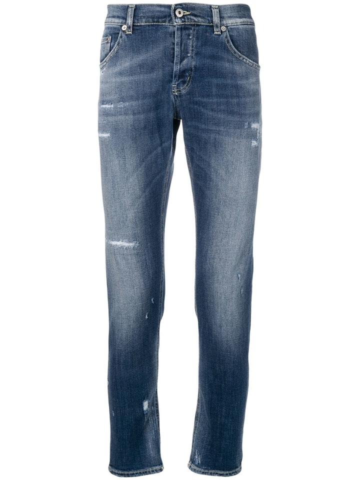 Dondup Ripped Slim Jeans - Blue