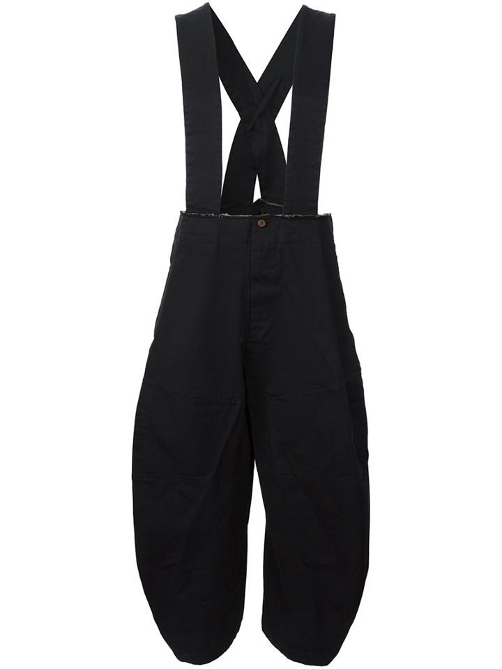 Comme Des Garçons Suspenders Cropped Trousers