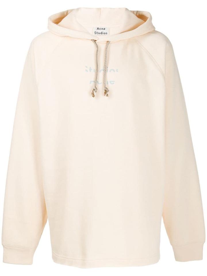 Acne Studios Distorted Video Print Hoodie - Neutrals