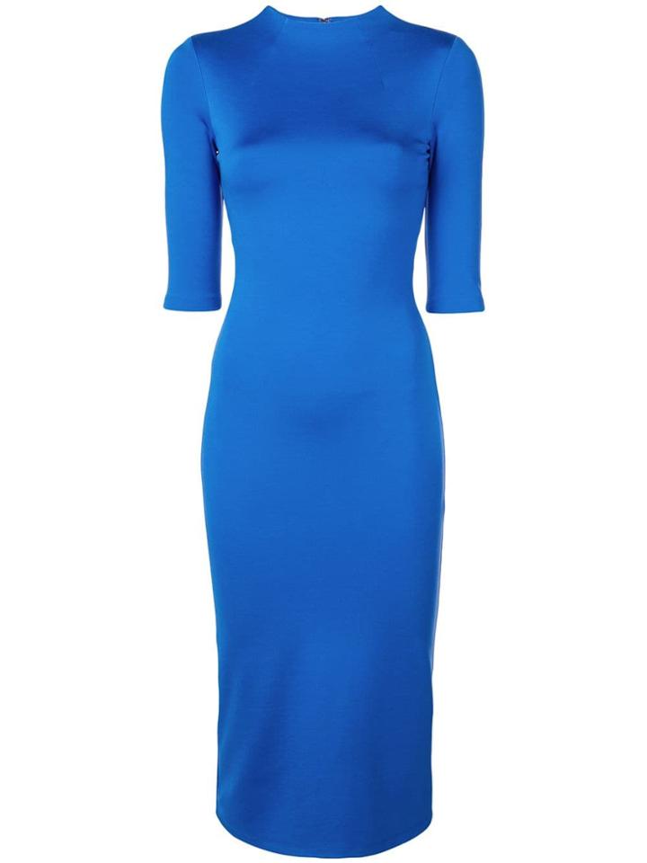 Alice+olivia Fitted Midi Dress - Blue